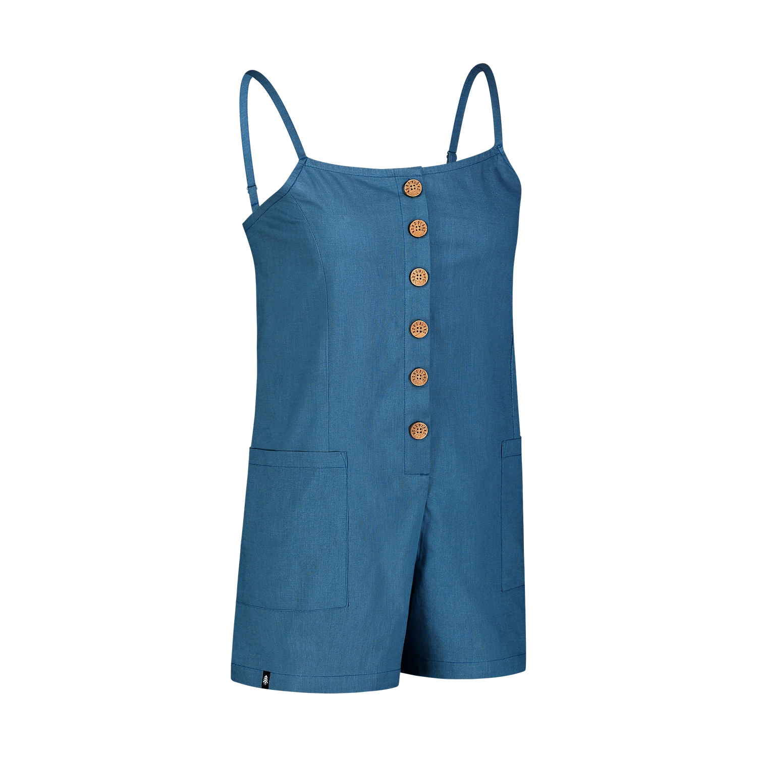 Cotton overal shorts women's - SUNNY blue-2