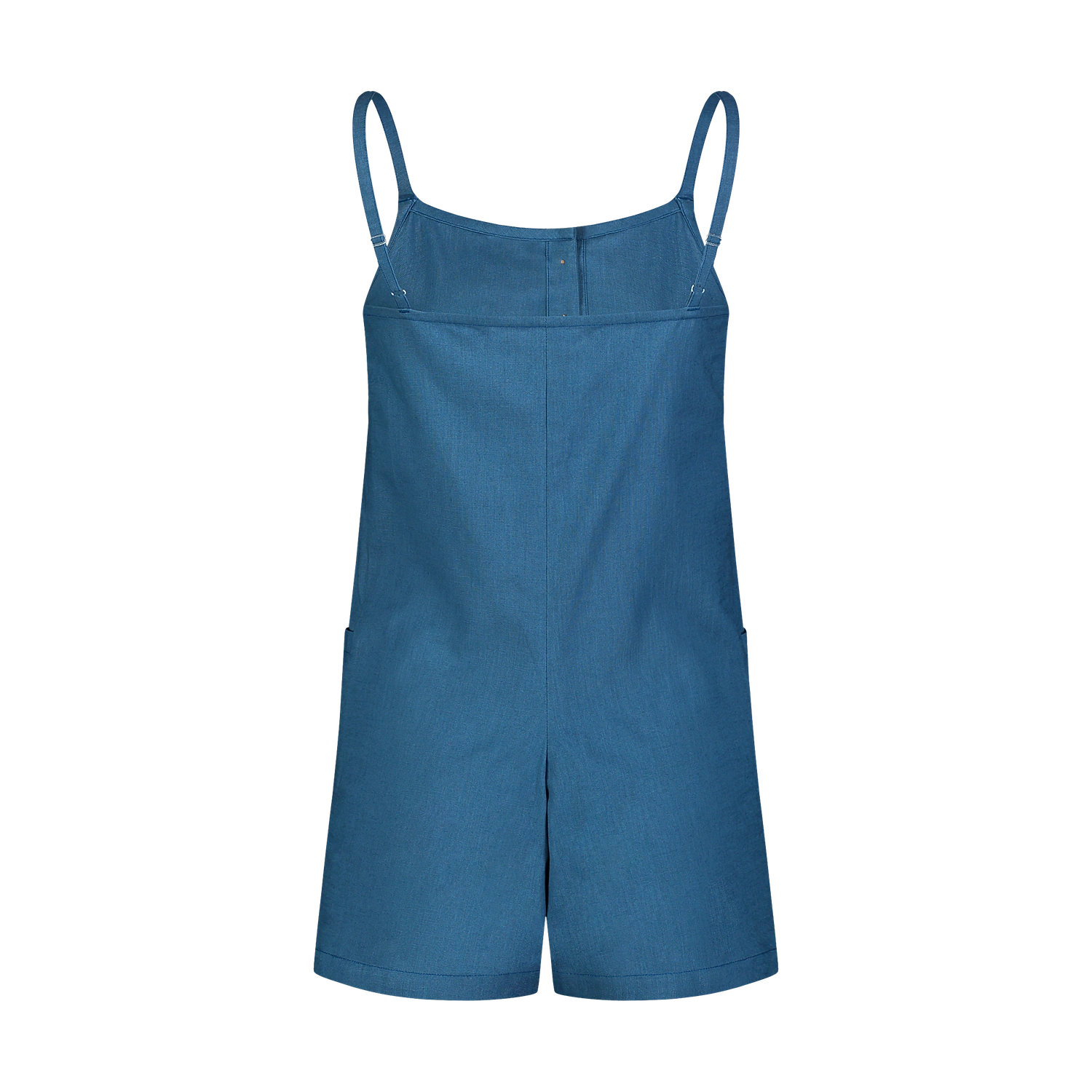 Cotton overal shorts women's - SUNNY blue-3