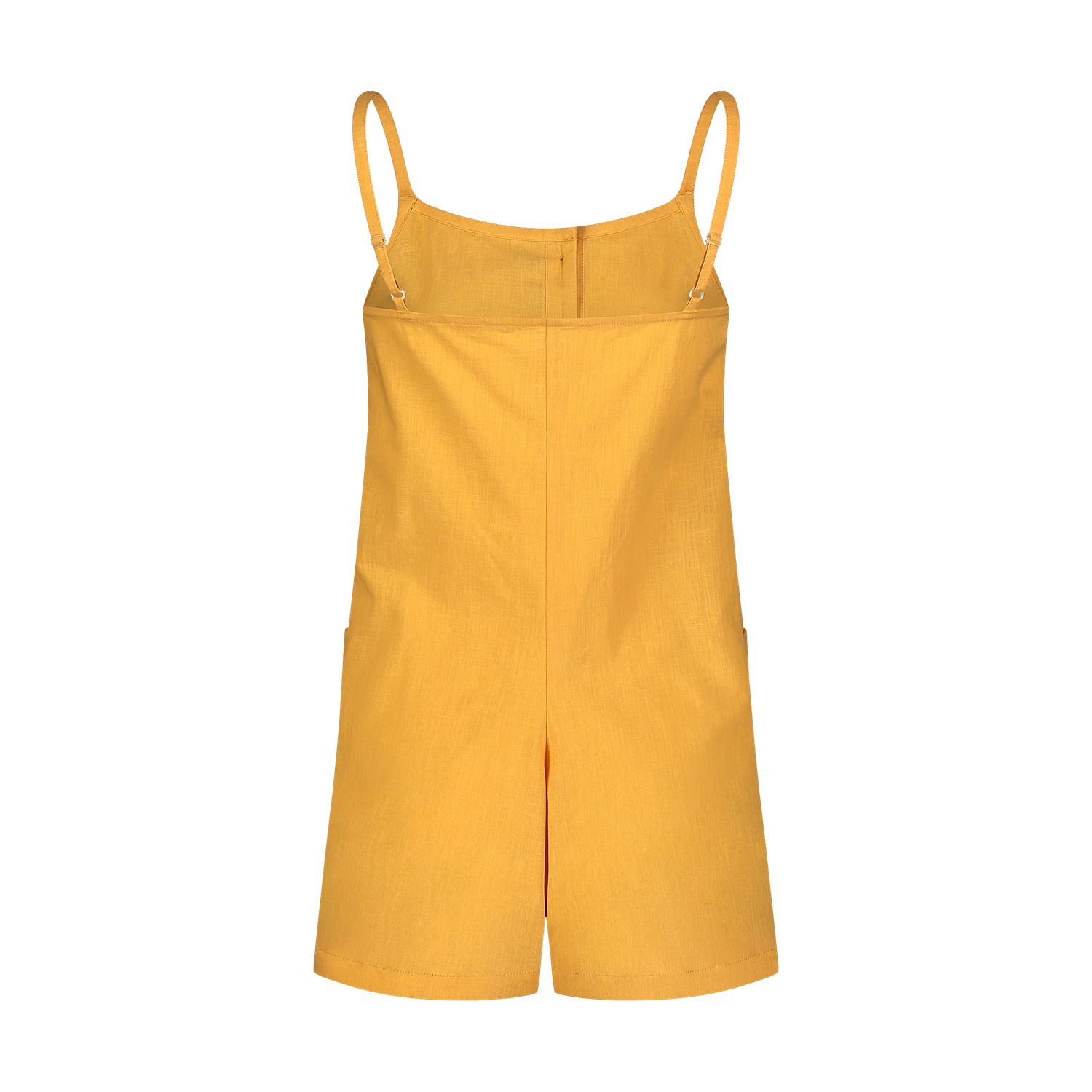 Cotton overal shorts women's - SUNNY yellow-6