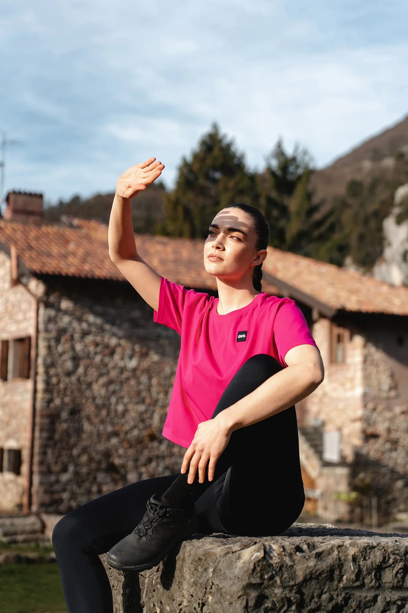 Crop top dámsky - CROPTOP ružový-4
