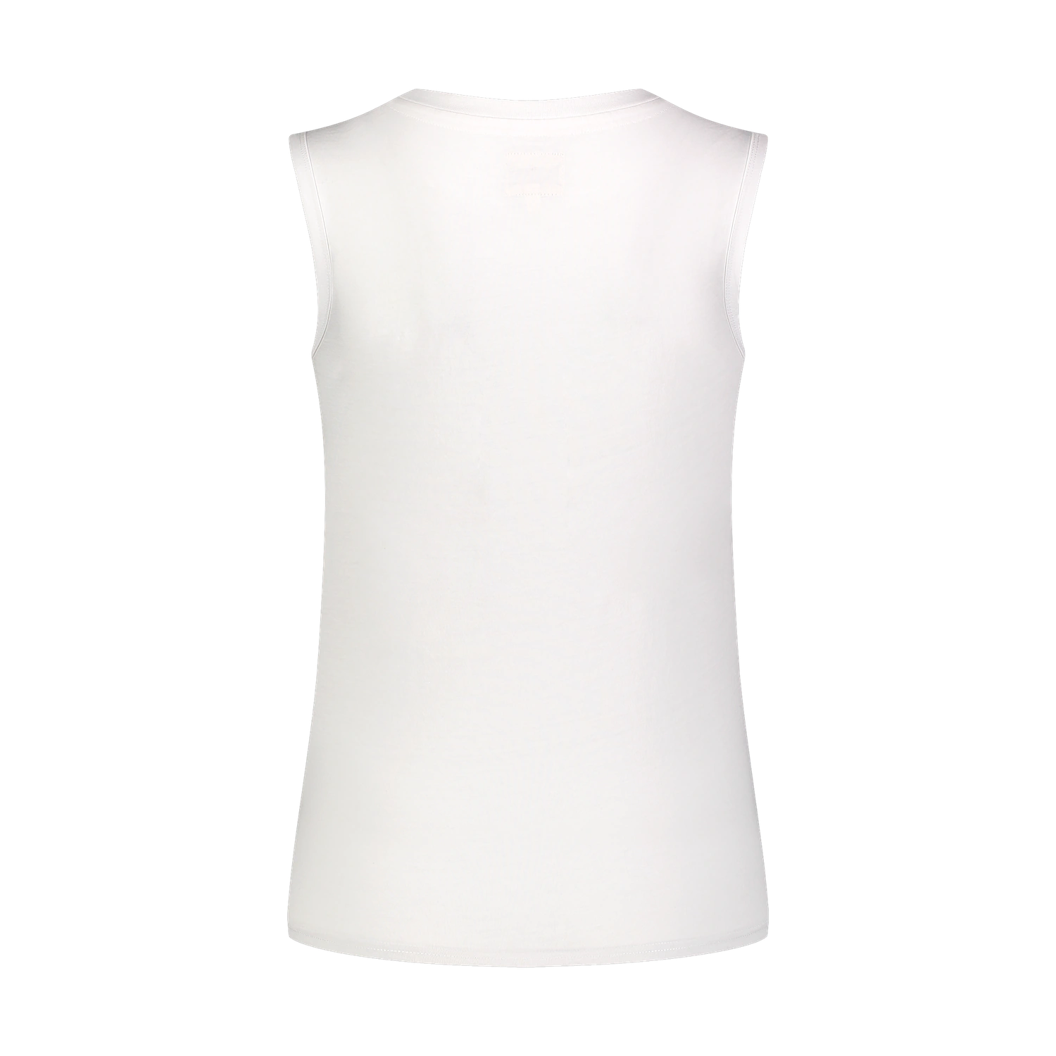 Bombažna majica brez rokavo ženska - TANKTOP bela-3