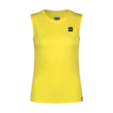 Bombažna majica brez rokavo ženska - TANKTOP rumena