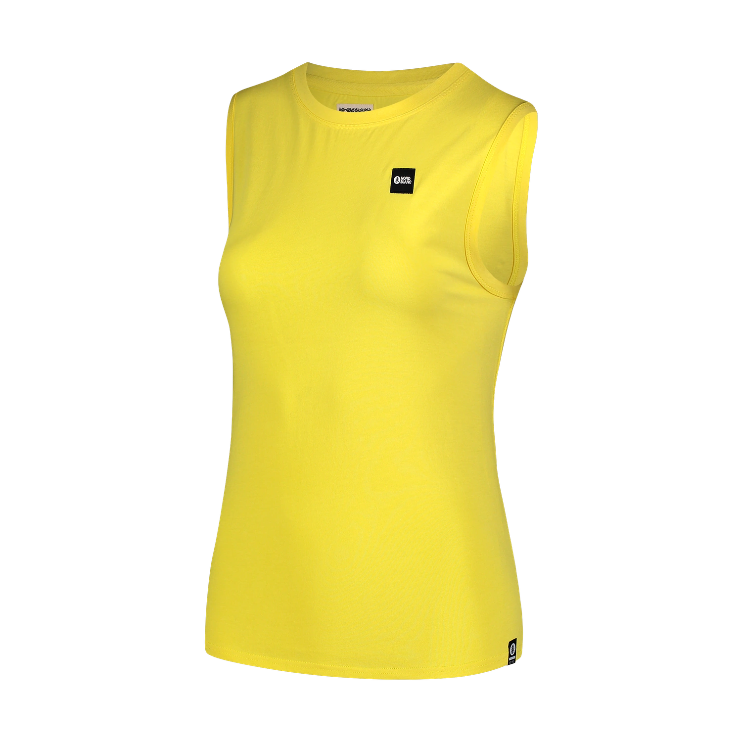 Bombažna majica brez rokavo ženska - TANKTOP rumena-2