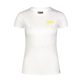 Organic cotton t-shirt women's - SUNSHINE white