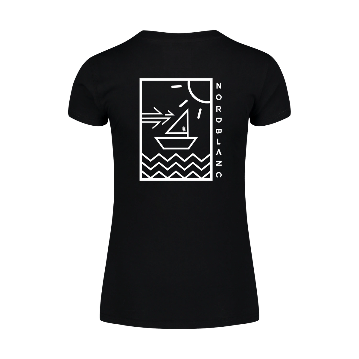 Organic cotton t-shirt women's - SUNSHINE black – image 2