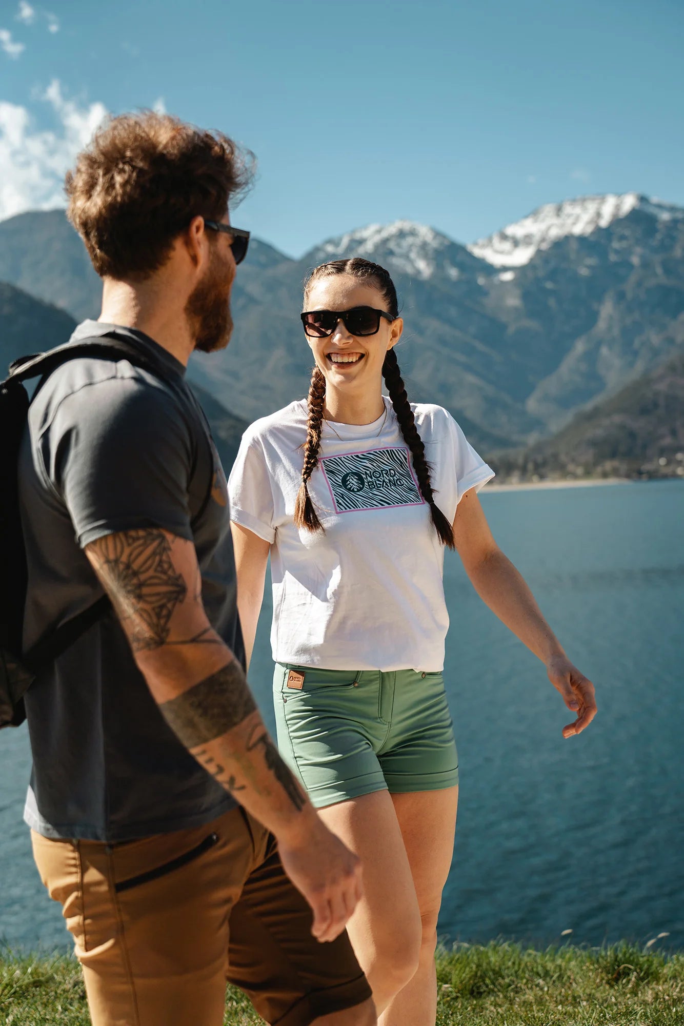 Organic cotton t-shirt women's - SAFARI white-3