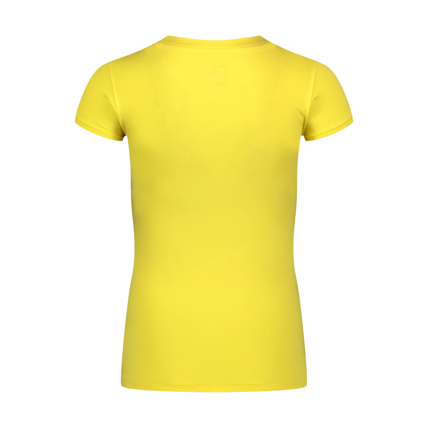 Cotton t-shirt women's - CLOSE-UP yellow-3