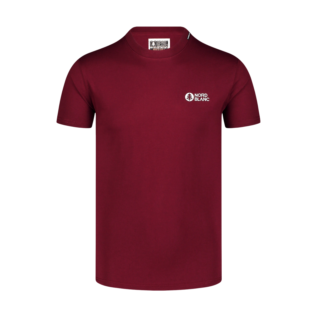Organic cotton t-shirt men's - SAILBOARD wine red