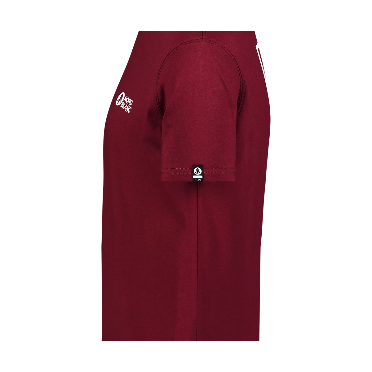 Organic cotton t-shirt men's - SAILBOARD wine red – image 4