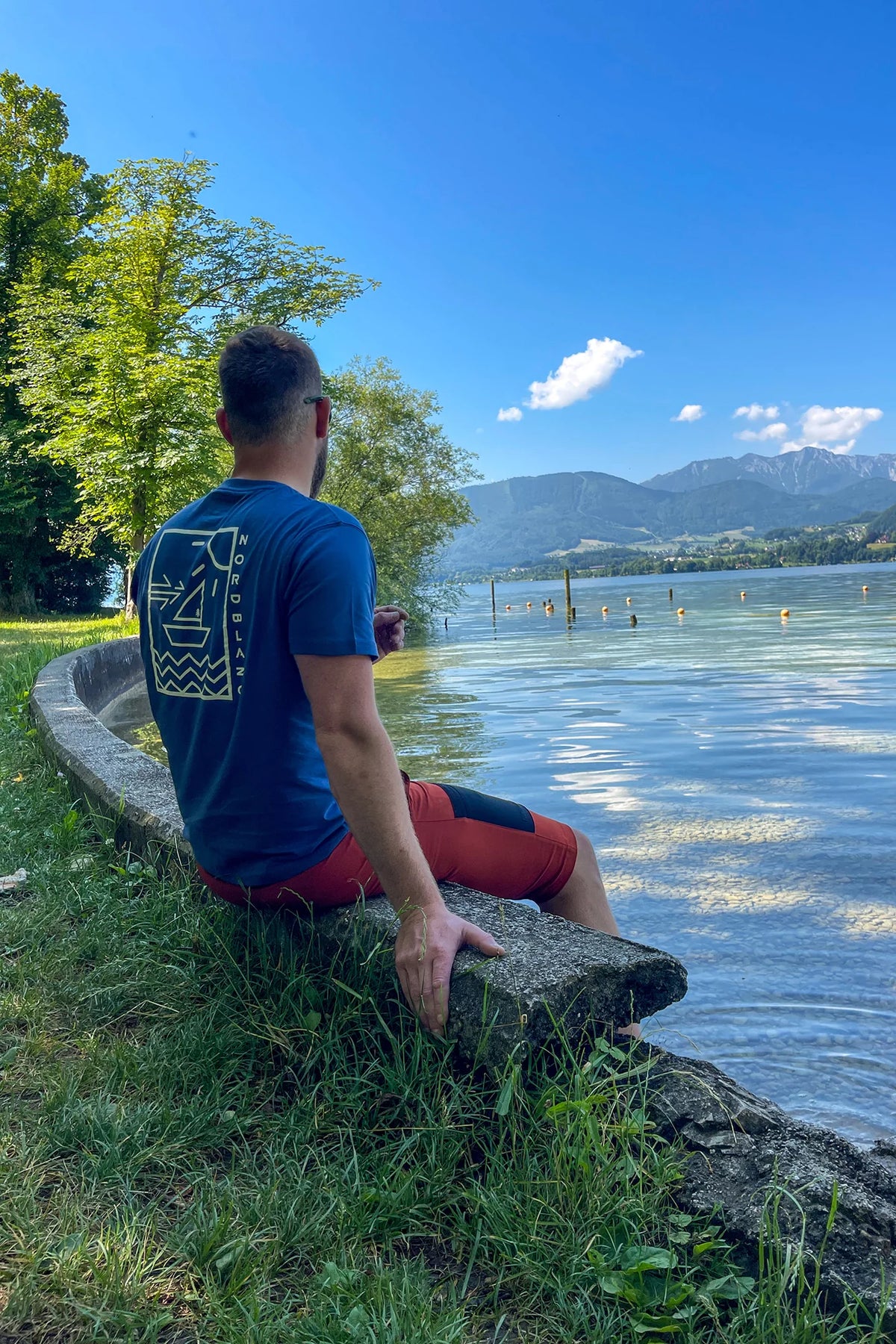 Bio-Baumwolle T-Shirt Herren - SAILBOARD blau – Bild 3