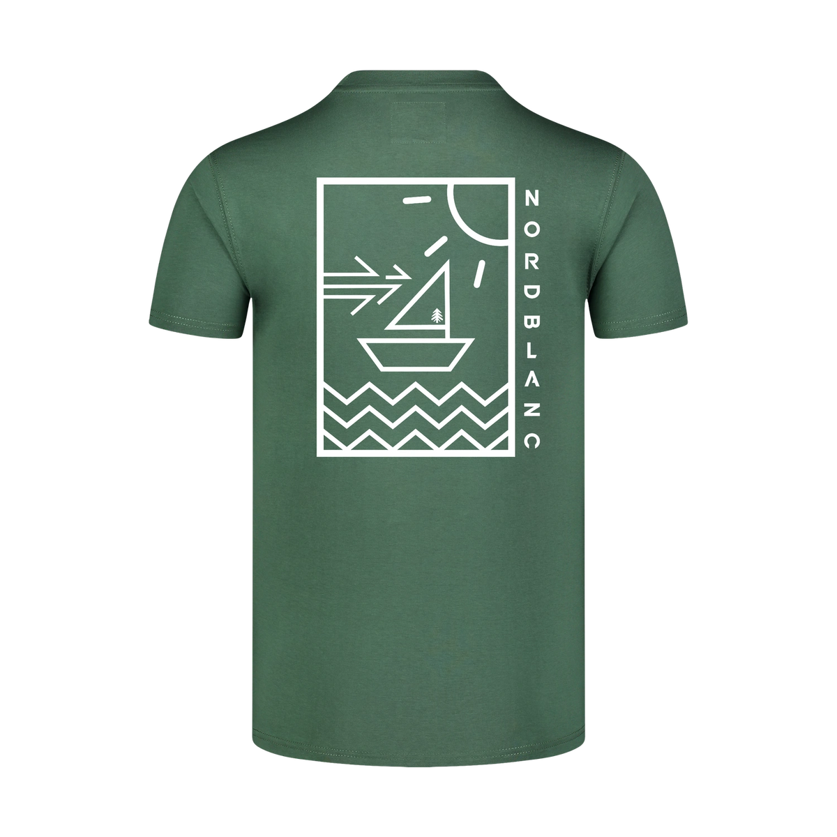Organic cotton t-shirt men's - SAILBOARD green – image 2
