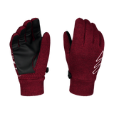 Knit gloves - CLUTCH wine red
