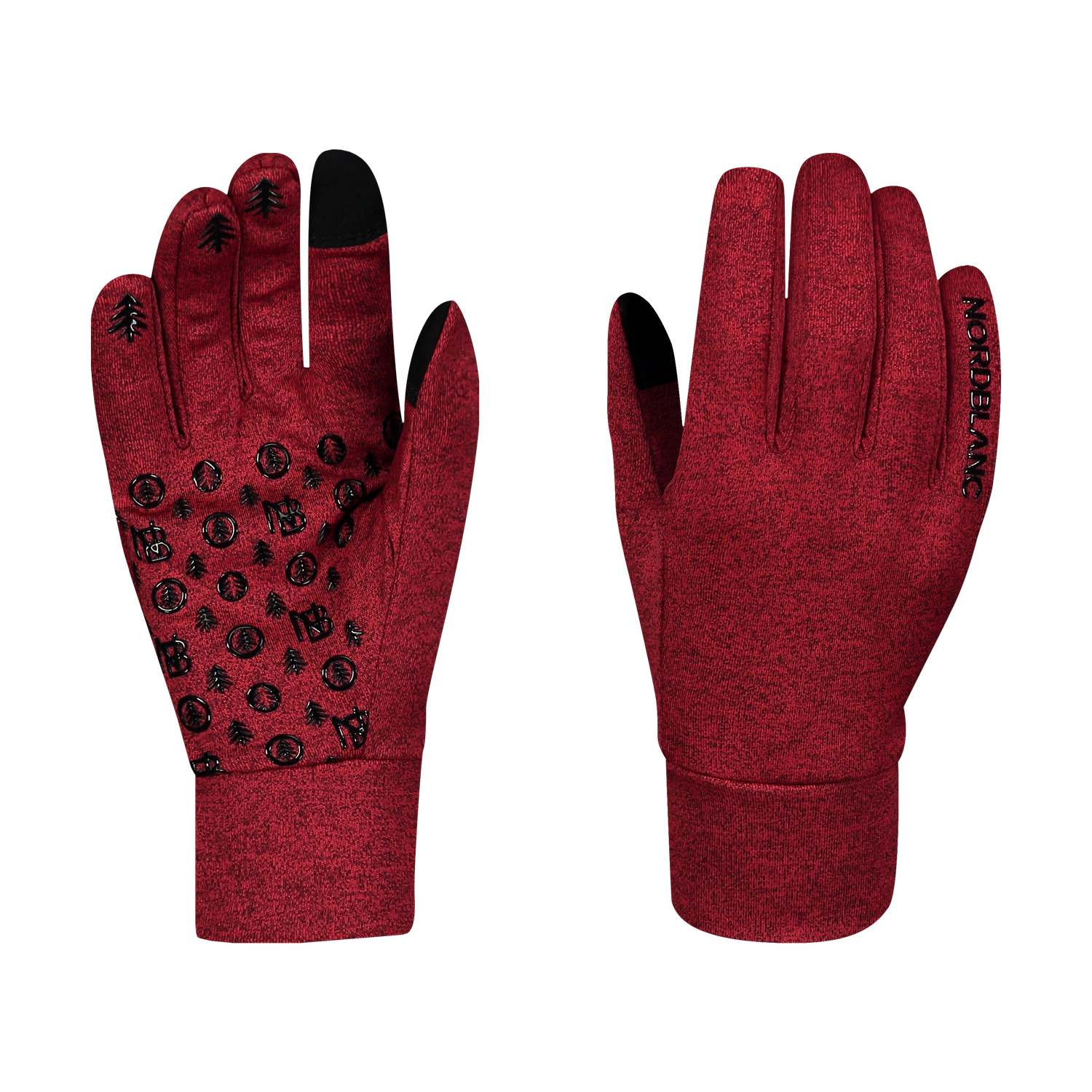 Powerfleece gloves - CONTROLLER wine red-1