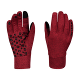 Powerfleece gloves - CONTROLLER wine red