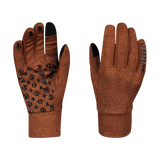 Powerfleece gloves - CONTROLLER brown