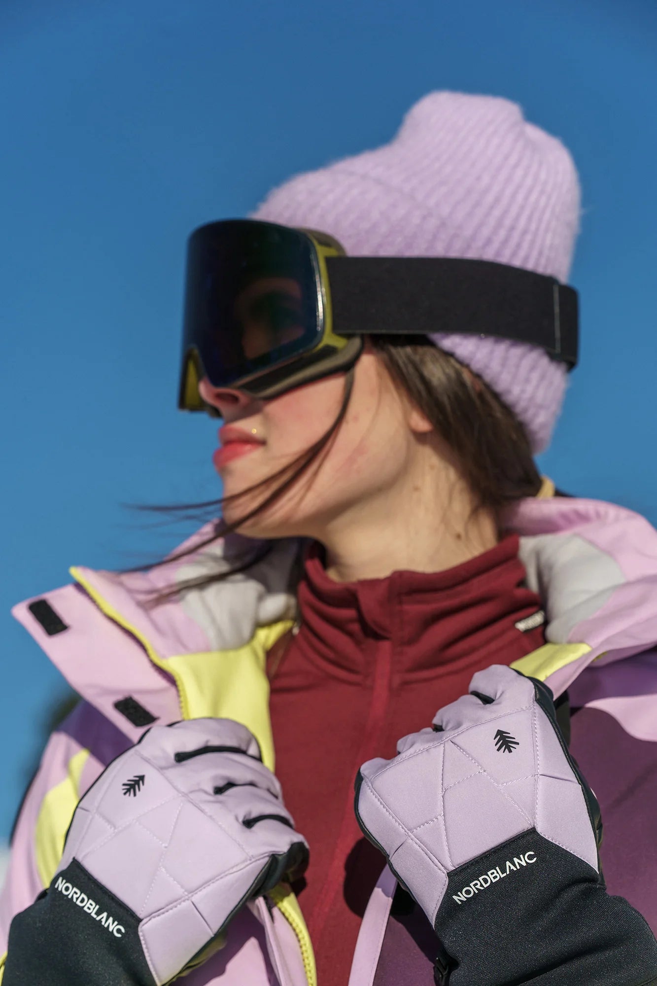 Ski- Handschuhe - BANDIT lila-2
