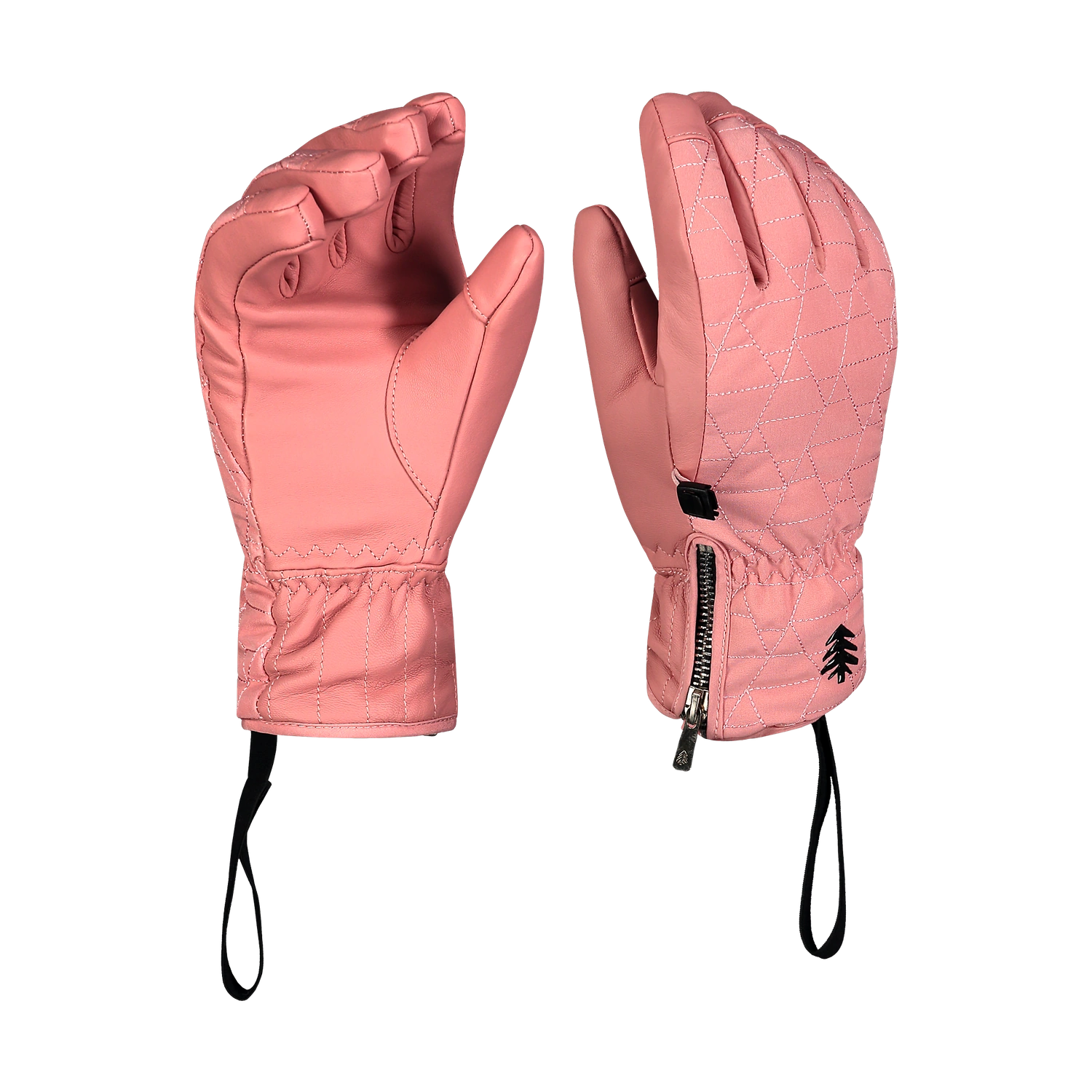 Ski gloves women's - WEB pink