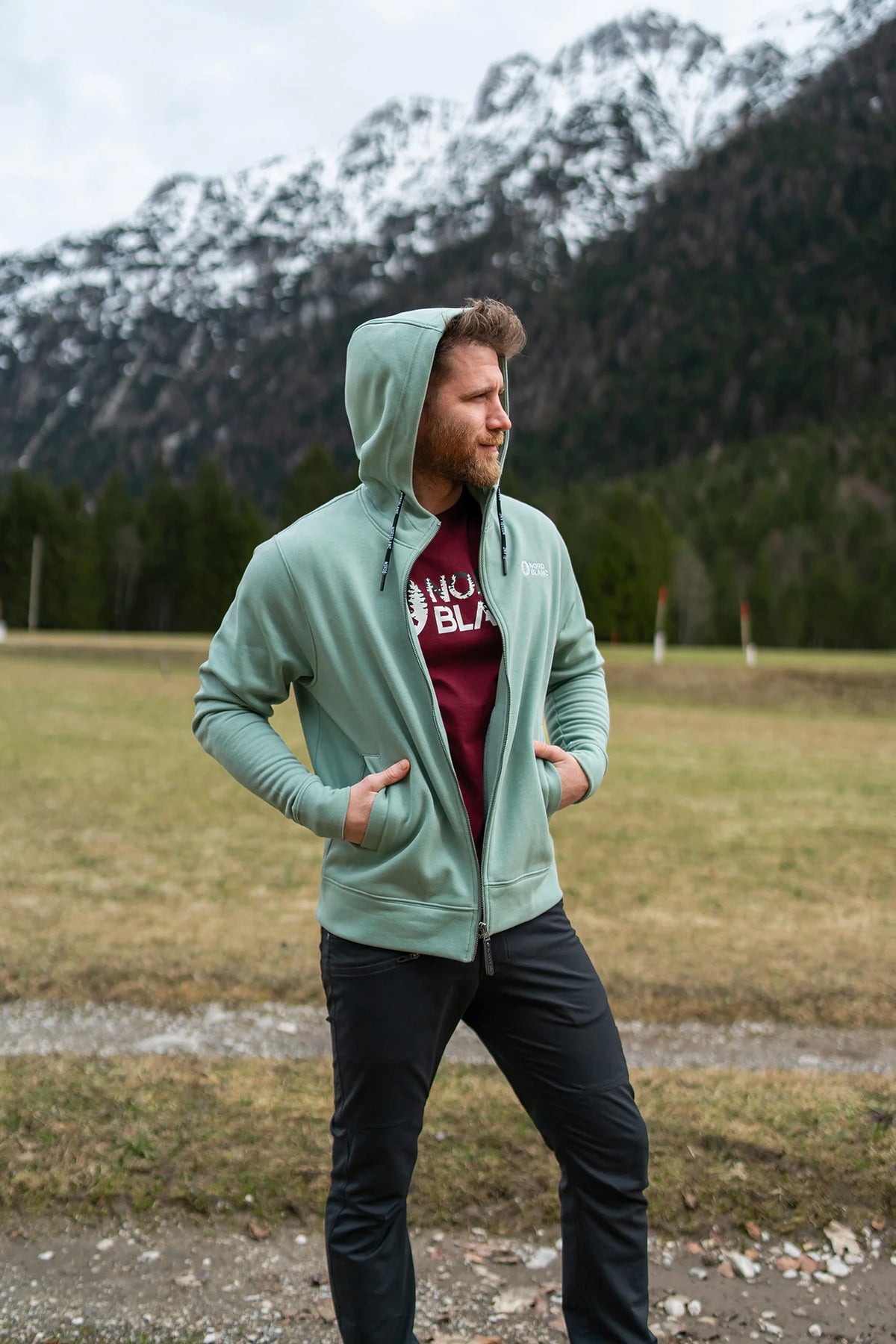Sweatjacke Herren - MUNICIPAL grün-2