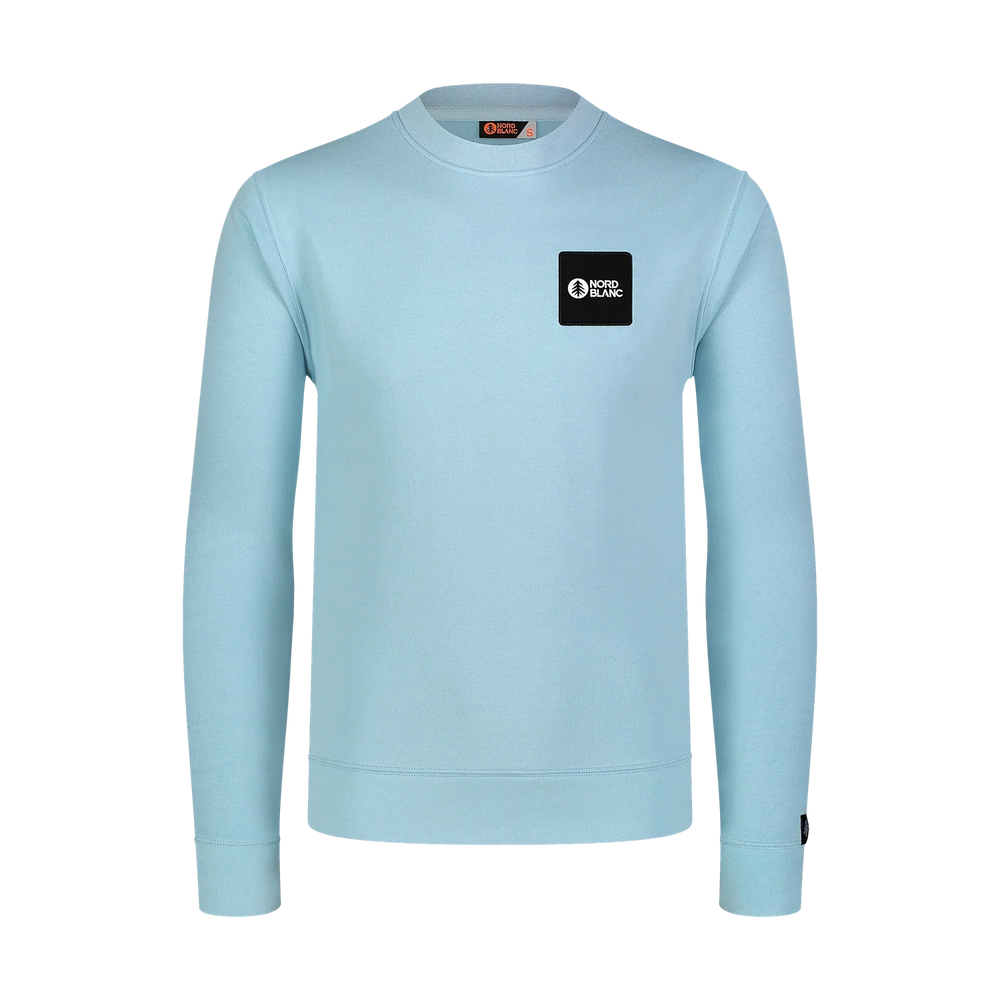 Cotton pullover sweatshirt without hood