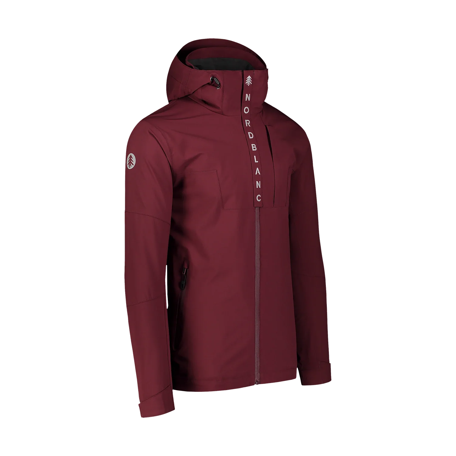 Outdoor jacket men's - COMPASS wine red-2