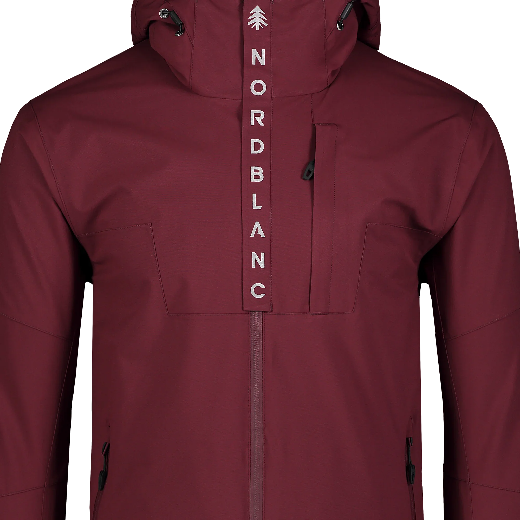 Outdoor jacket men's - COMPASS wine red-9