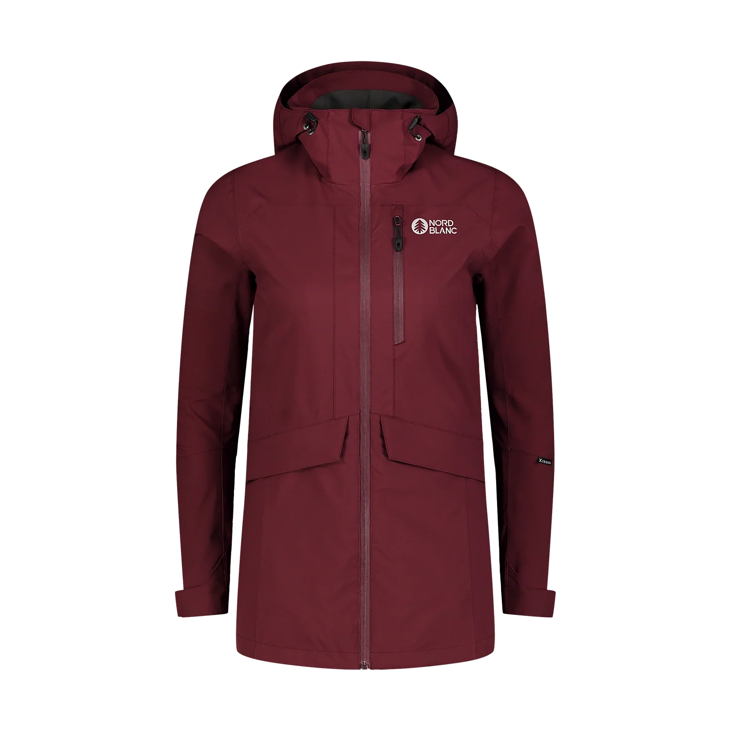 Wasserdichte Outdoor- Jacke Damen - WITCHING weinrot-1