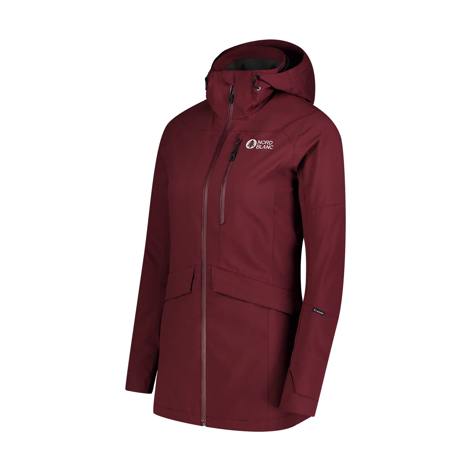 Wasserdichte Outdoor- Jacke Damen - WITCHING weinrot-5
