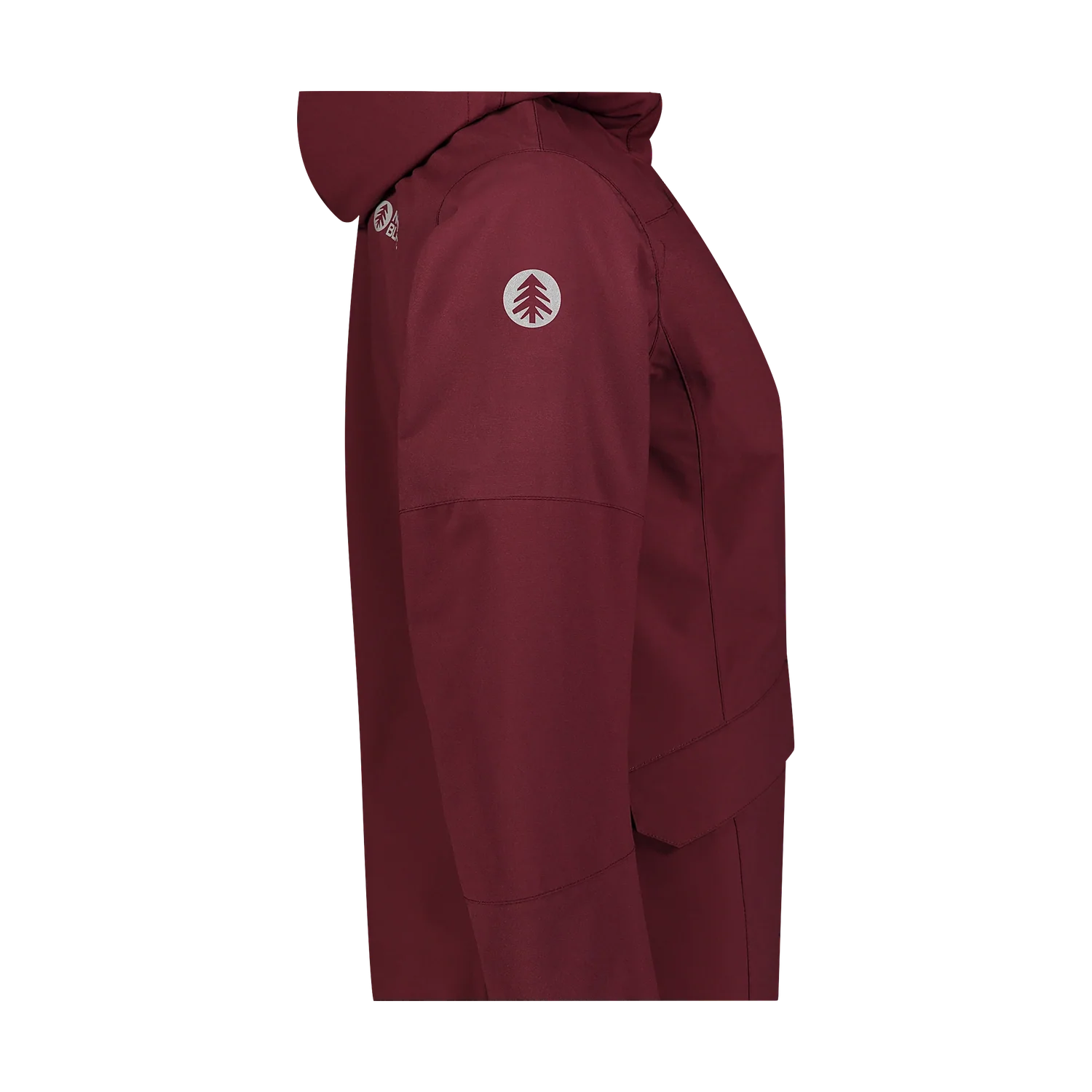 Wasserdichte Outdoor- Jacke Damen - WITCHING weinrot-6
