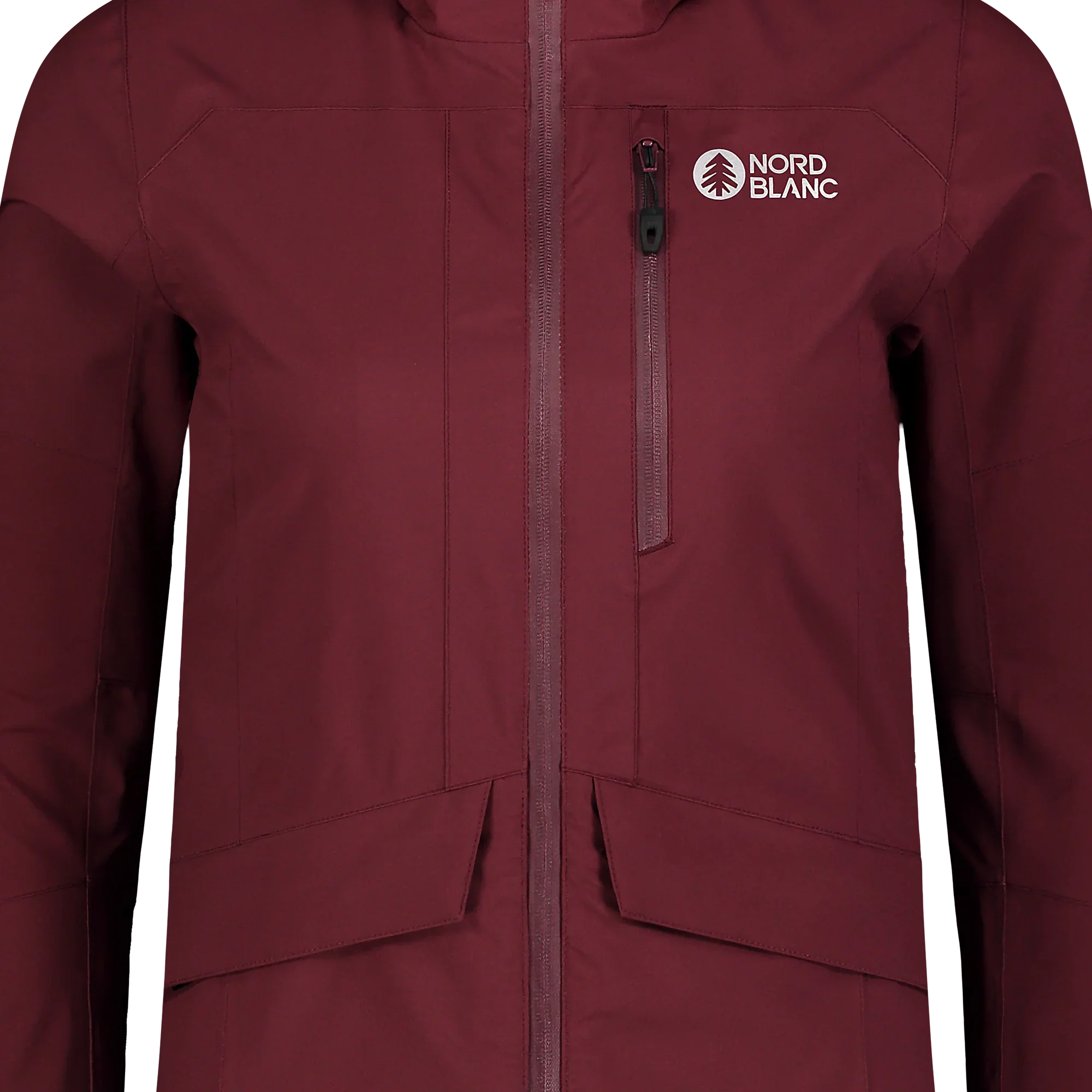 Wasserdichte Outdoor- Jacke Damen - WITCHING weinrot-8