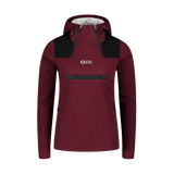 Waterproof light softshell anorak women's - KANGAROO wine red