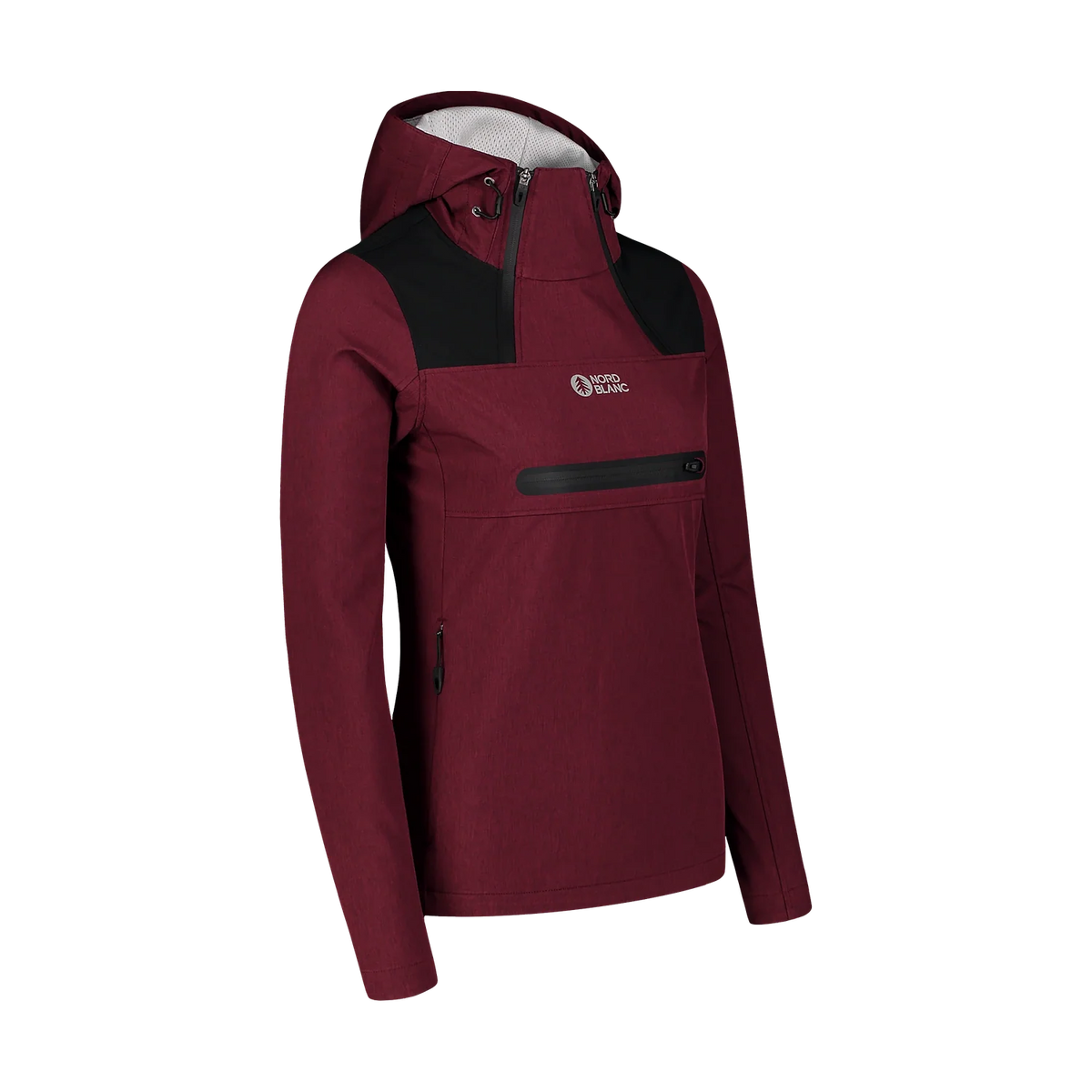 Waterproof light softshell anorak women's - KANGAROO wine red – image 2