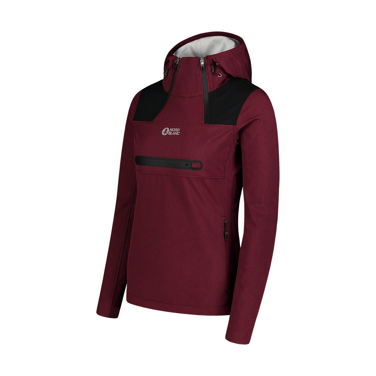 Waterproof light softshell anorak women's - KANGAROO wine red – image 3