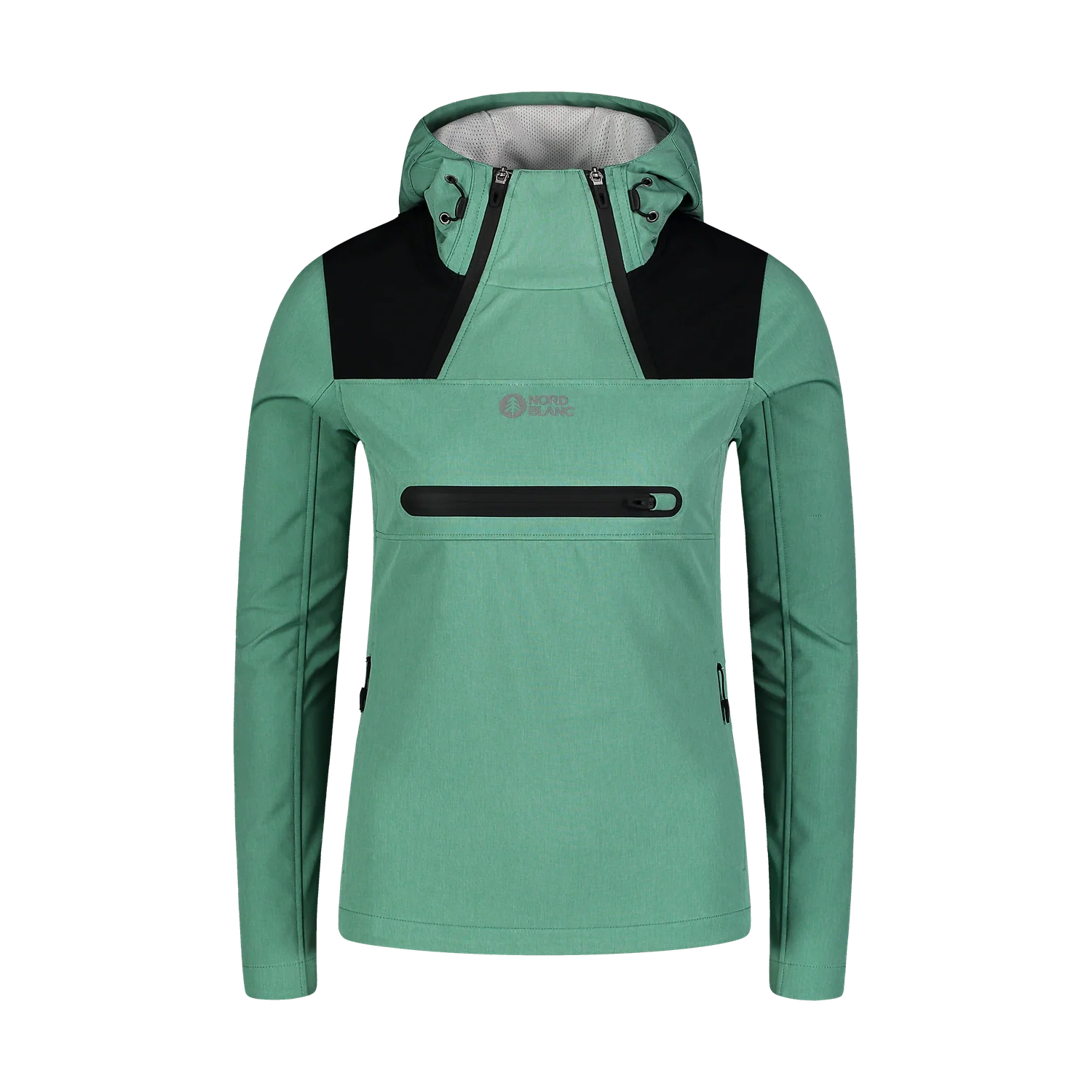 Waterproof light softshell anorak women's - KANGAROO green-1