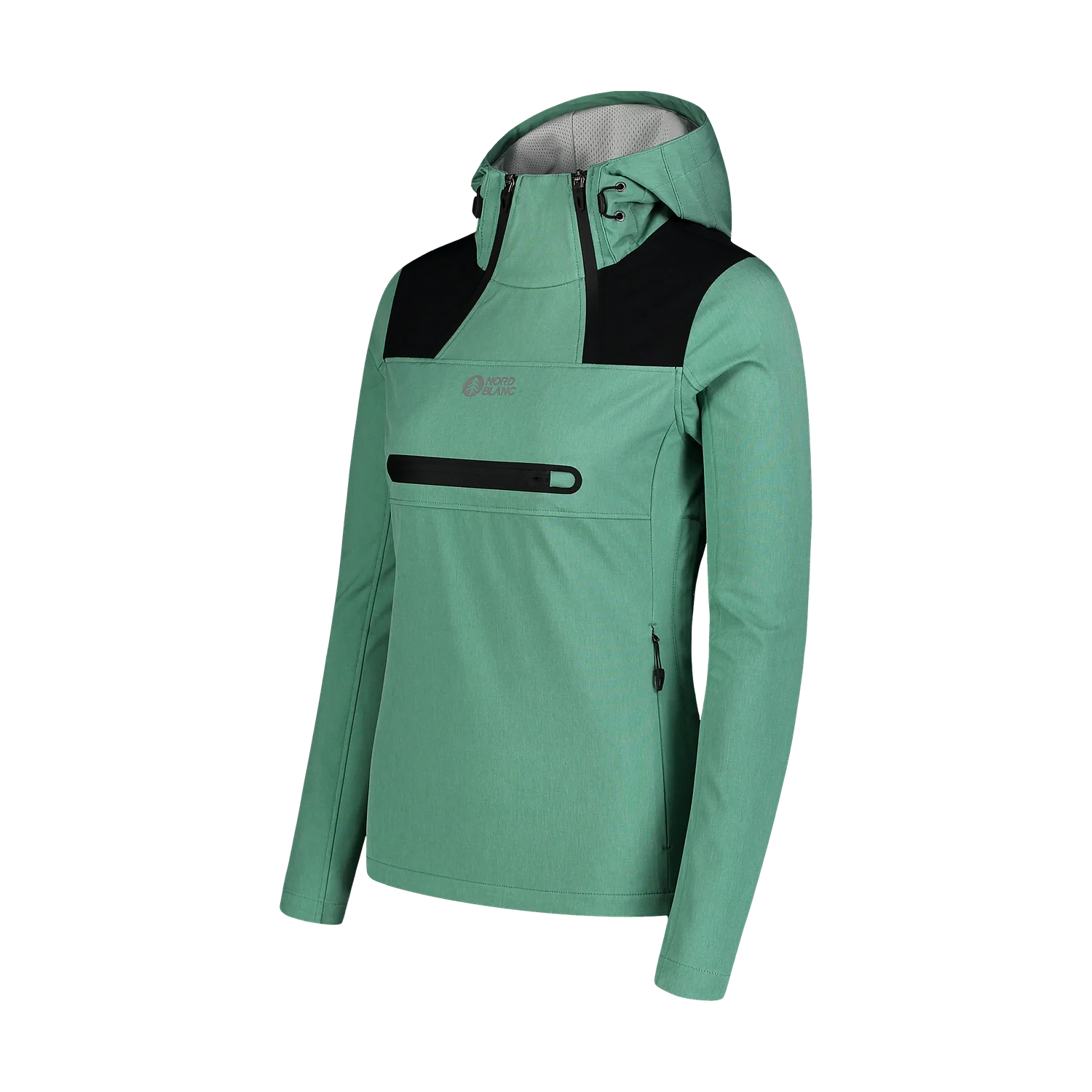 Waterproof light softshell anorak women's - KANGAROO green-5