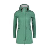 Light softshell parka women's - FITTED green
