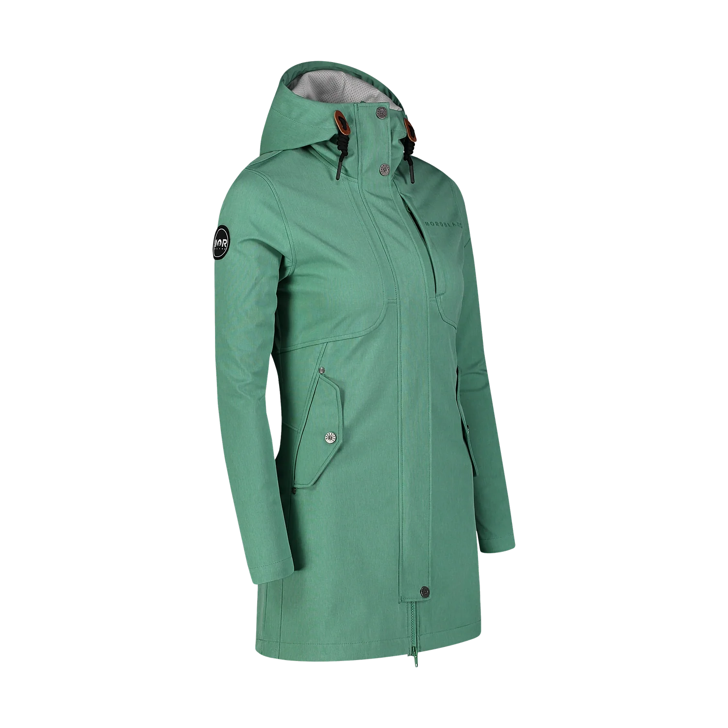 Light softshell parka women's - FITTED green-2