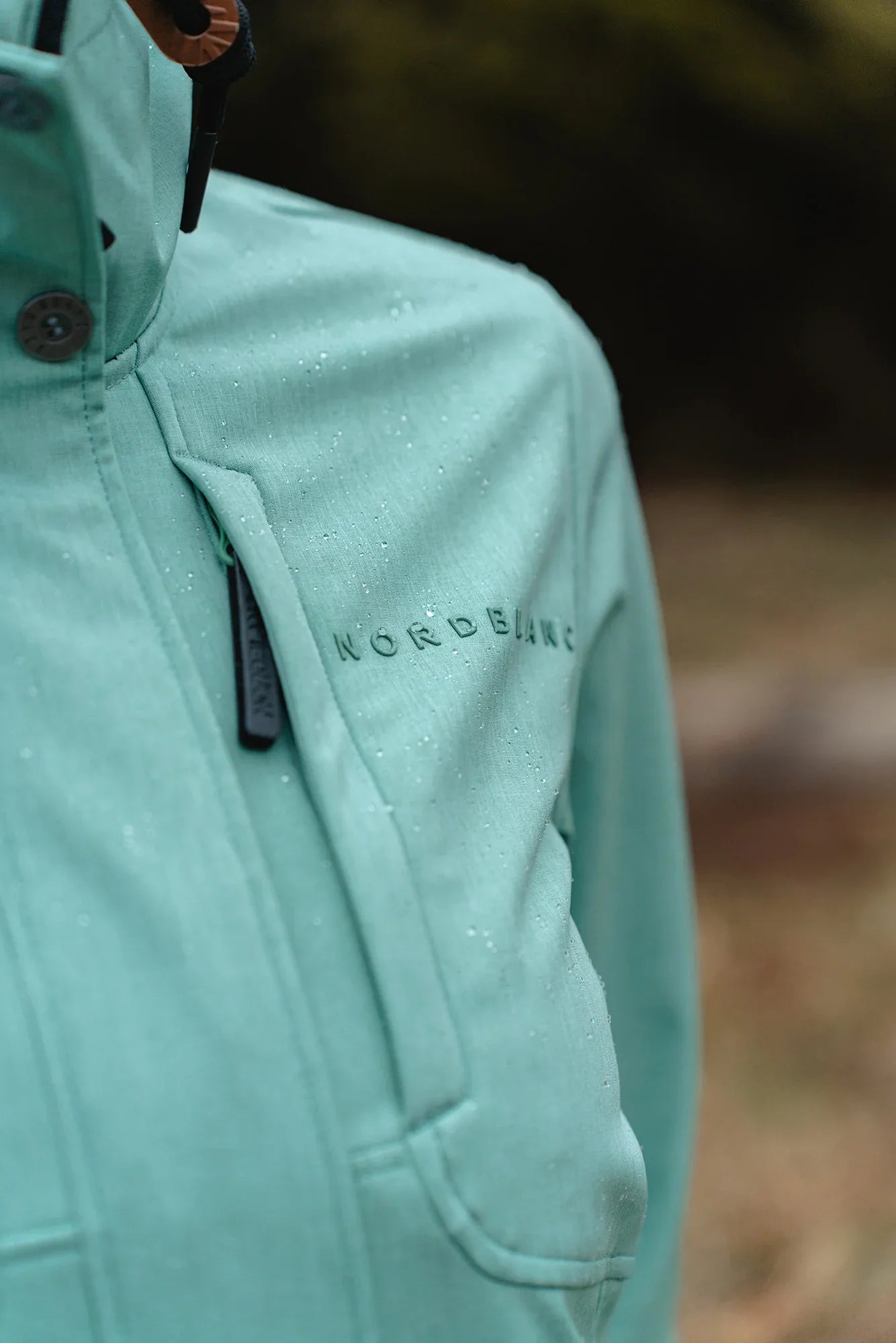 Light softshell parka women's - FITTED green-4