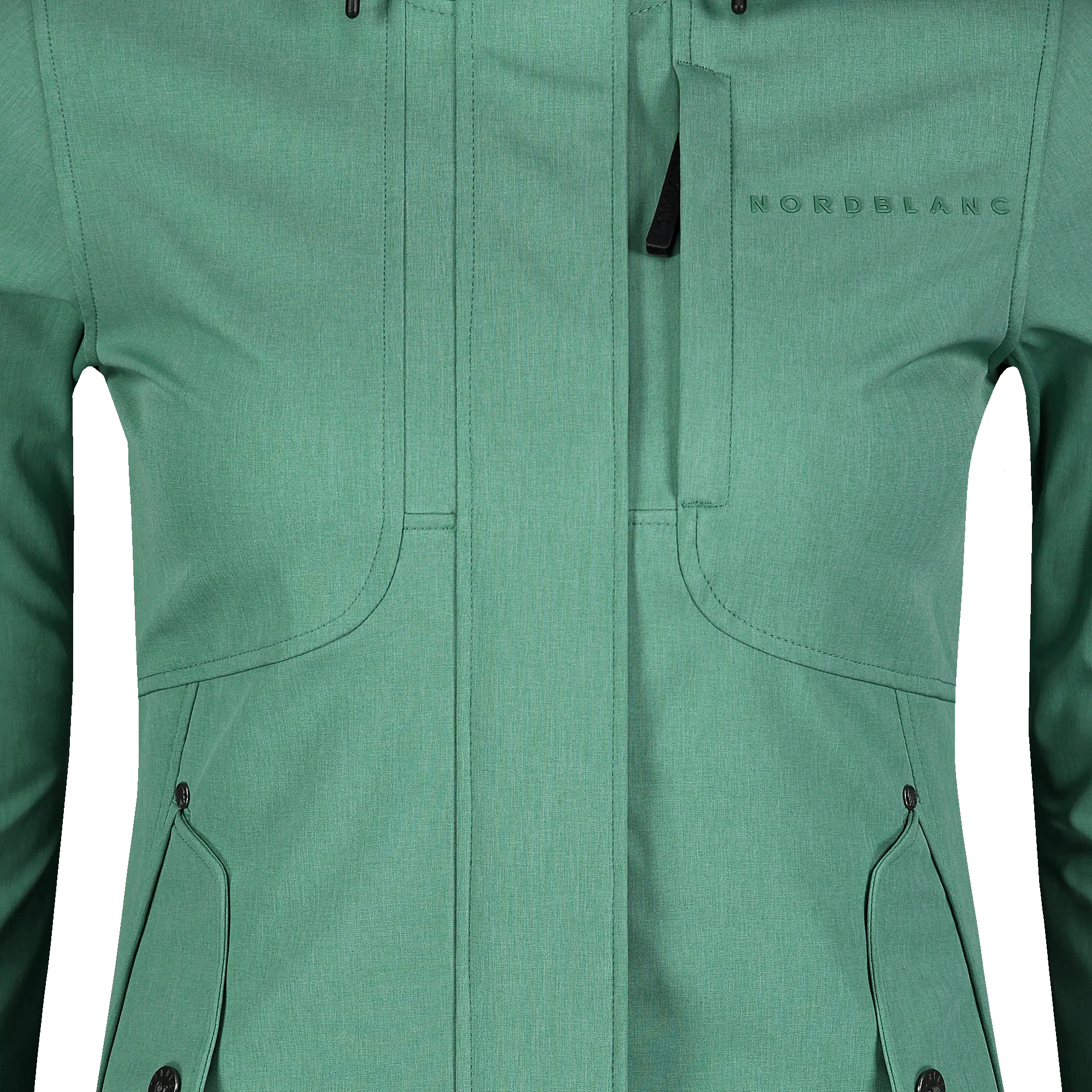 Light softshell parka women's - FITTED green-8
