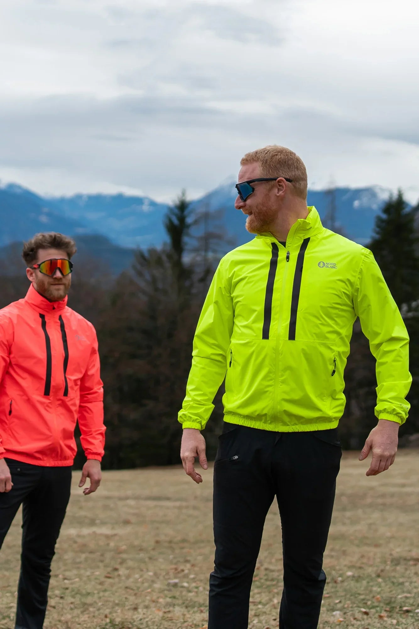 Waterproof sport jacket men's - SECURED yellow-4