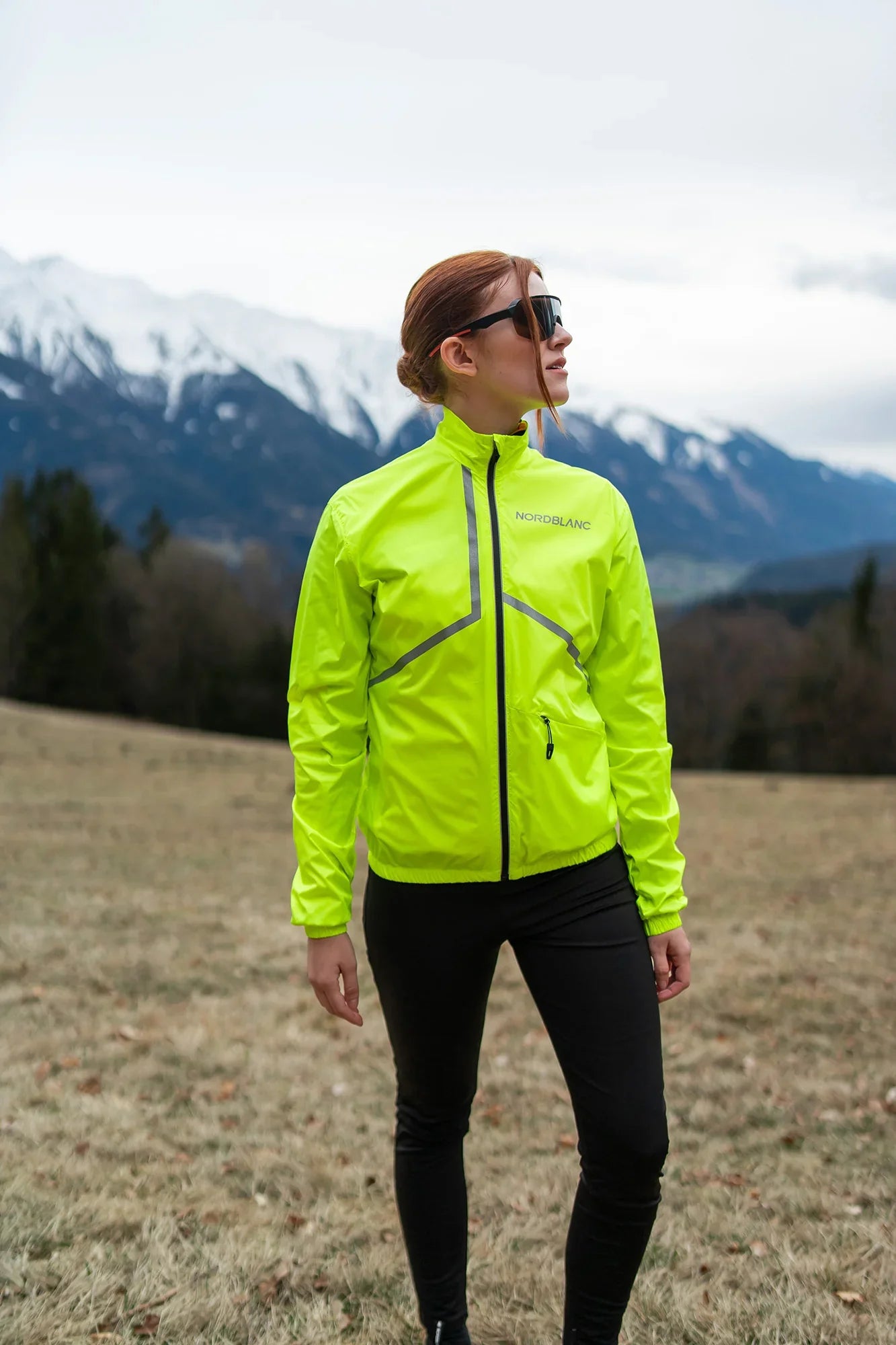 Ultralehká sportovní bunda dámská - REFLEXION zářivě žlutá-4