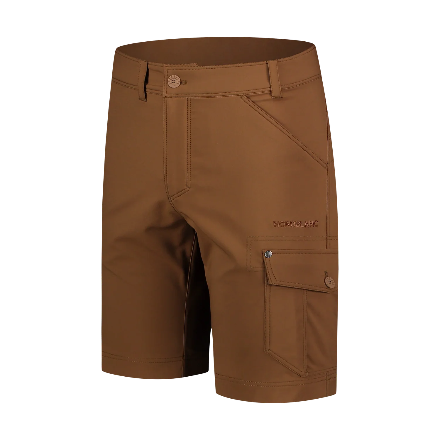 Kraťasy pánske - PATCHPOCKET hnedé-2