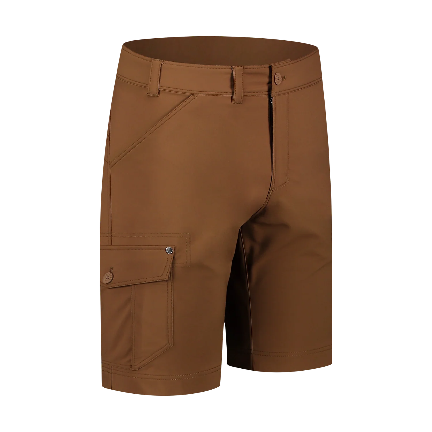 Kraťasy pánske - PATCHPOCKET hnedé-3