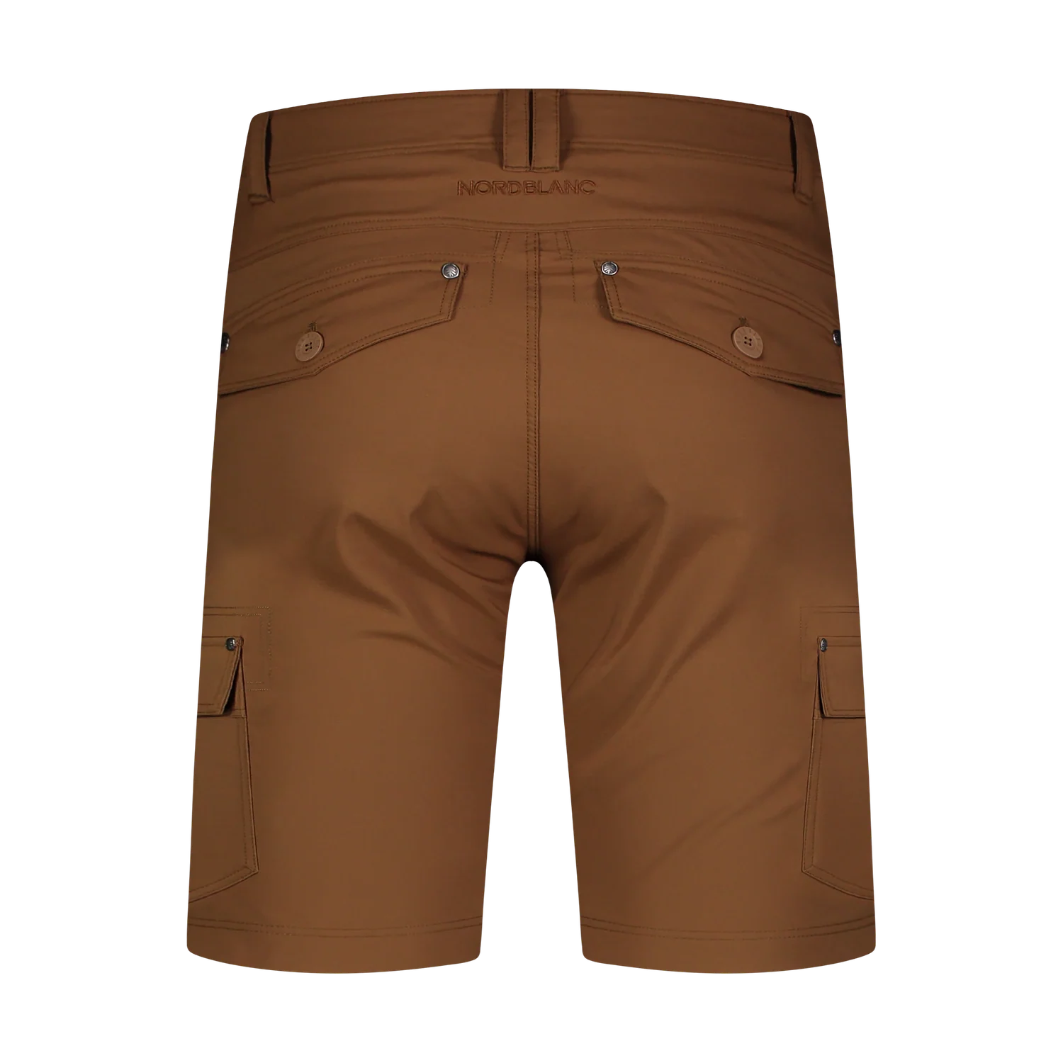 Kraťasy pánske - PATCHPOCKET hnedé-4