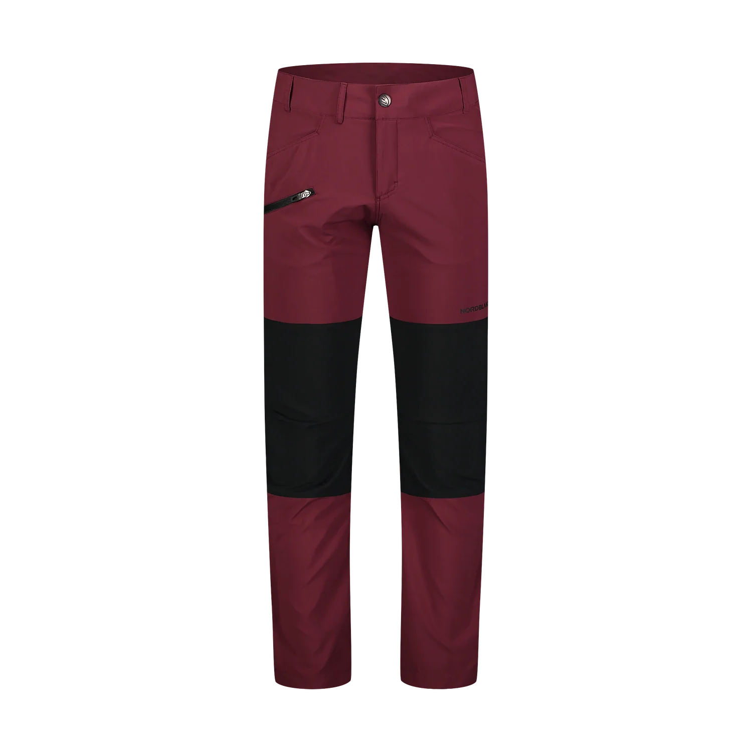 Outdoorové kalhoty pánské - CLOUT vínové