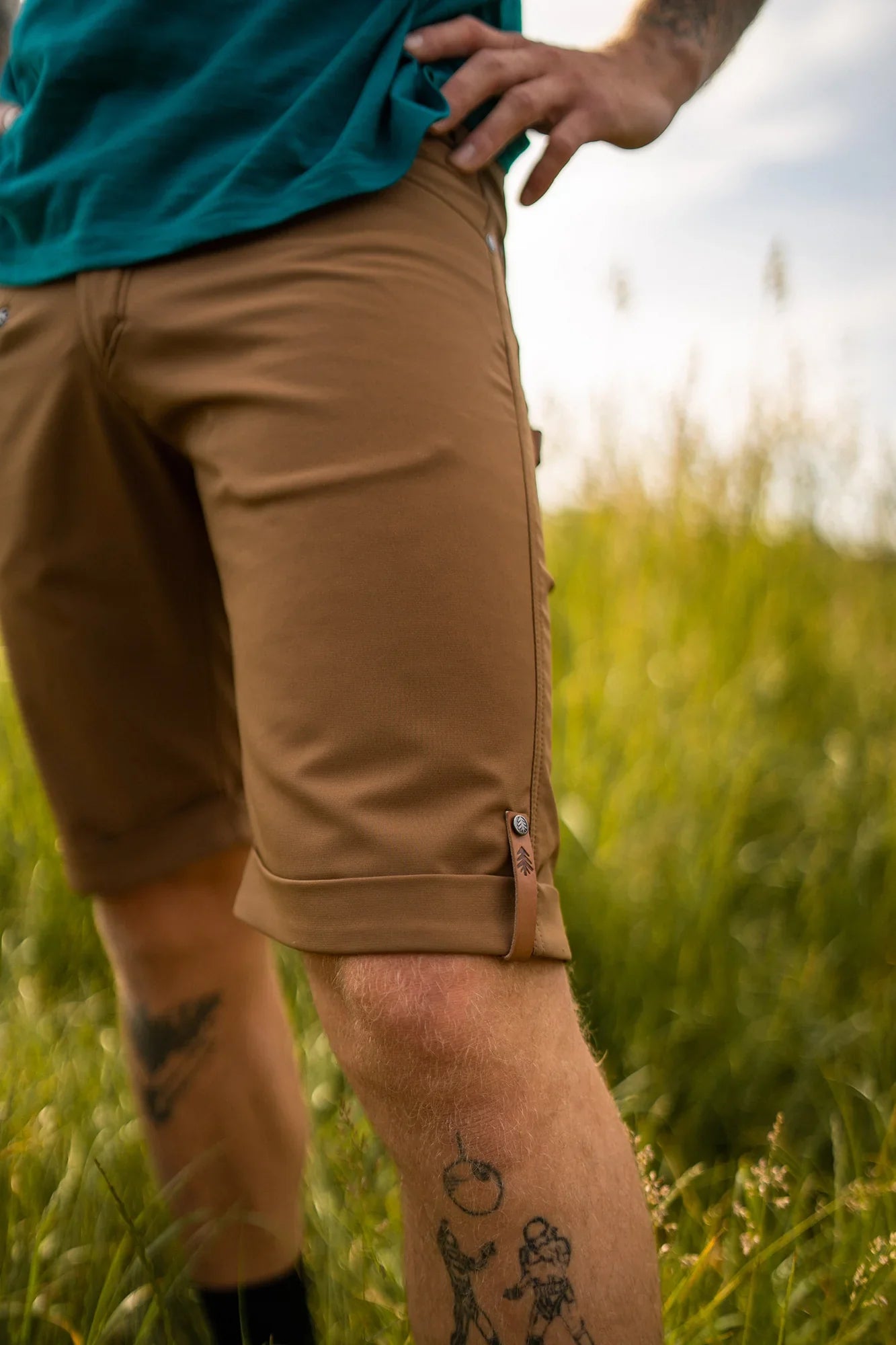 Shorts men's - PEAKS brown-4