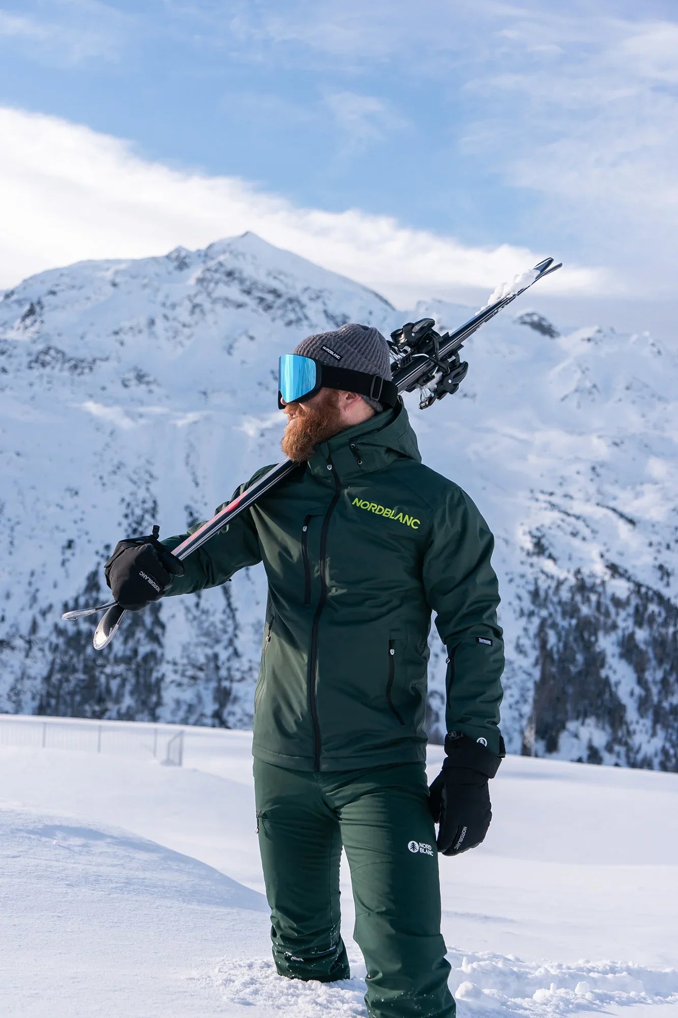 Skijacke Herren - ASCEND grün-2