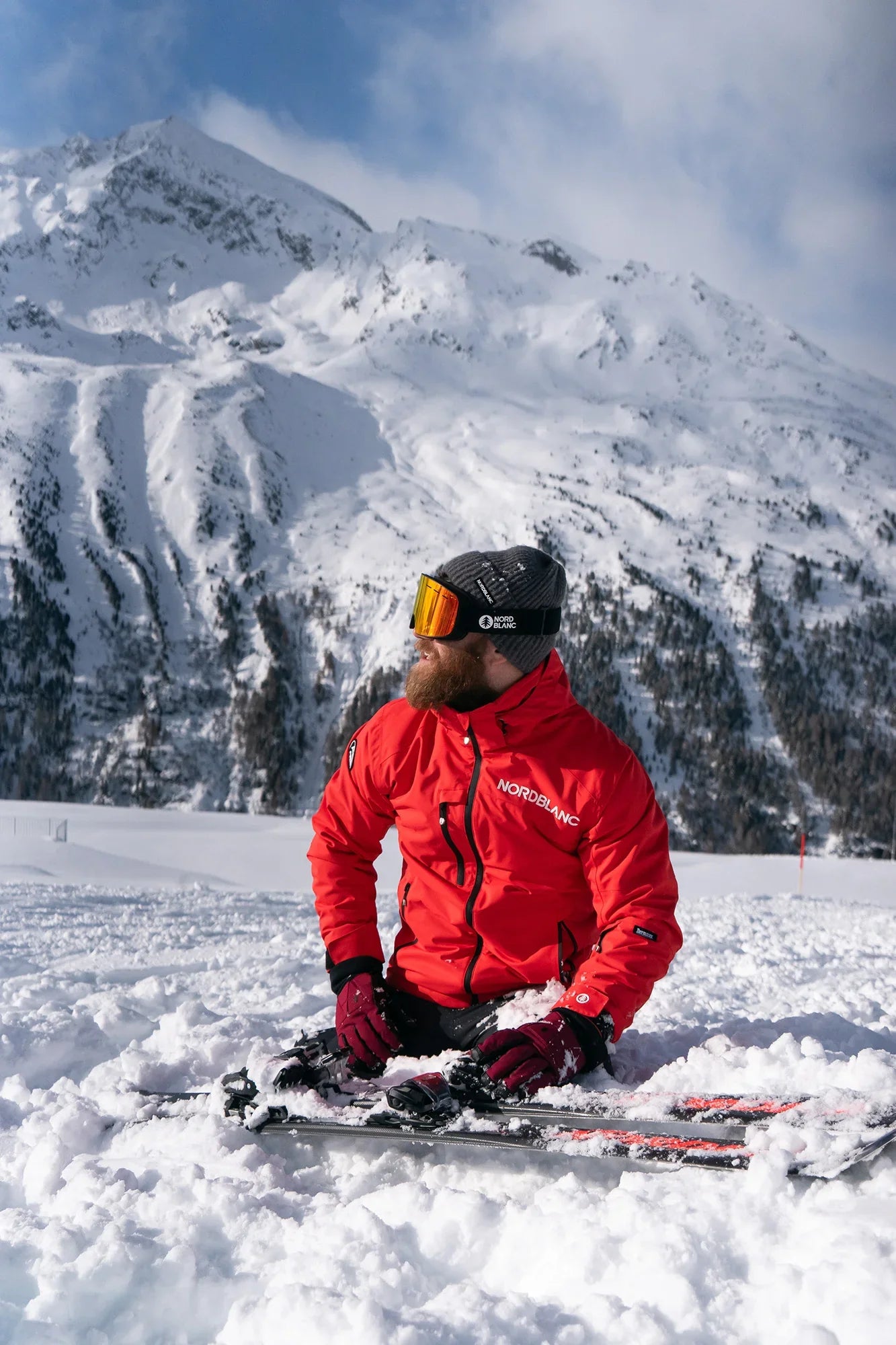 Skijacke Herren - ASCEND rot-4
