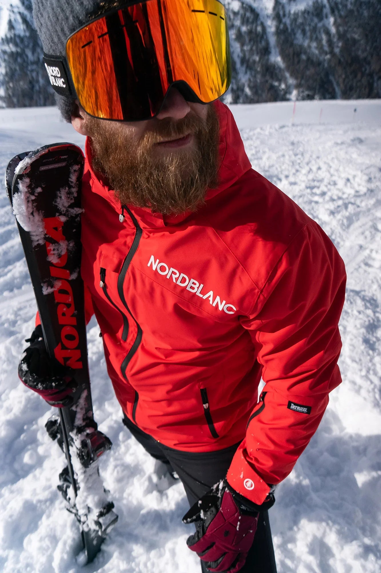 Skijacke Herren - ASCEND rot-5