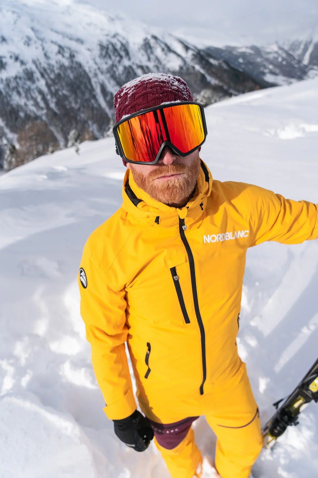 Skijacke Herren - ASCEND gelb-4