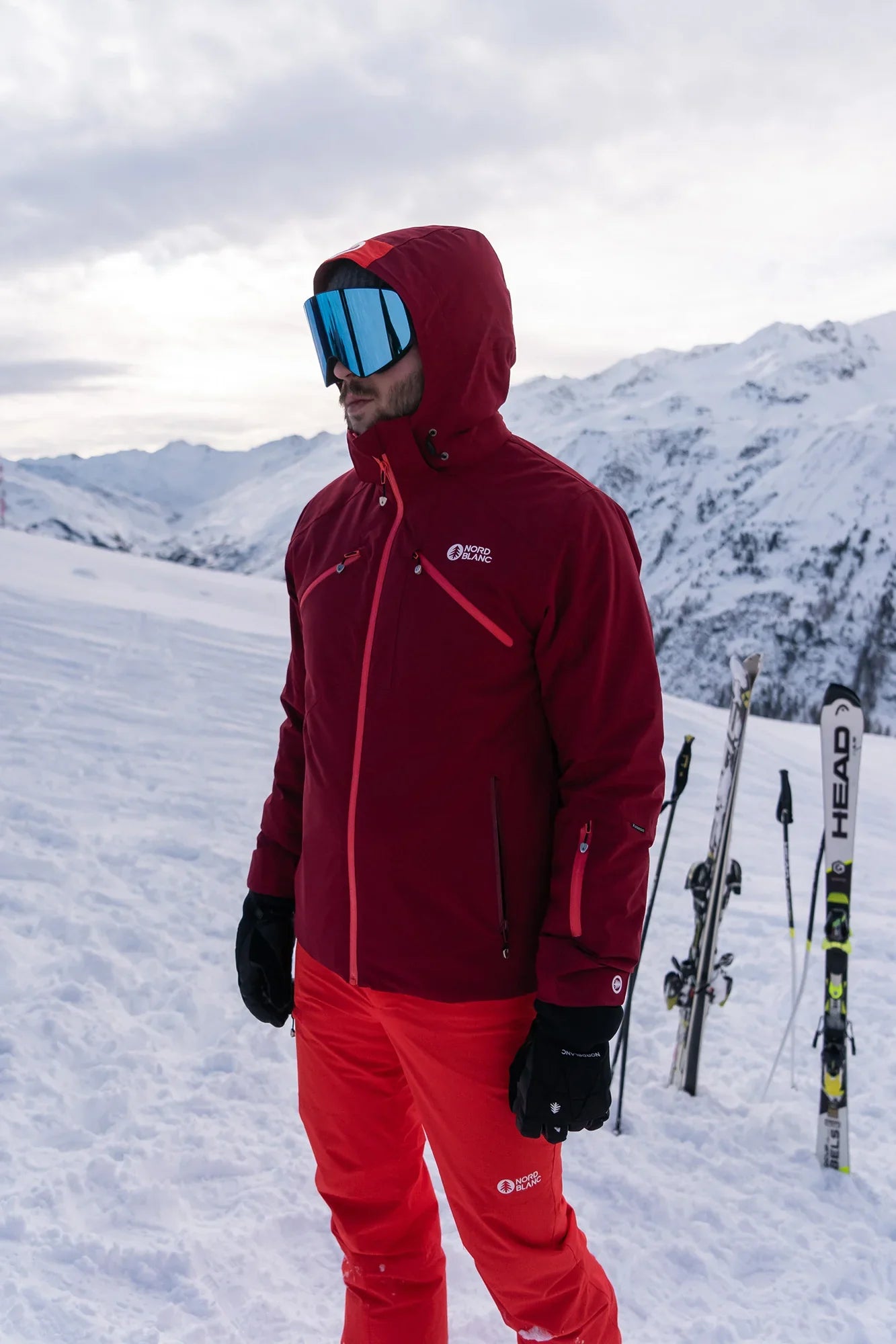 Ski jacket men's - NORM red-3